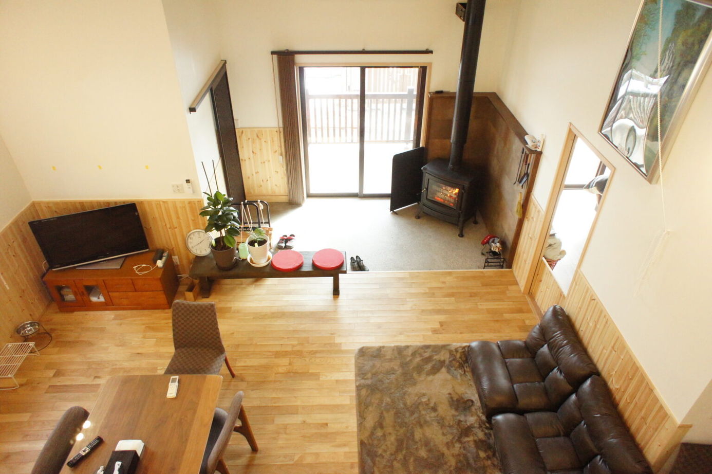 鈴木工務店 【宮城県仙台市】自然に囲まれた生活を楽しむ、カバードポーチと薪ストーブのある家の建築実例画像6