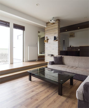 太平ホーム北海道 雄大な日高山系が眺められる風景目線にこだわった安らぐ家の建築実例画像1