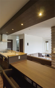 太平ホーム北海道 雄大な日高山系が眺められる風景目線にこだわった安らぐ家の建築実例画像3