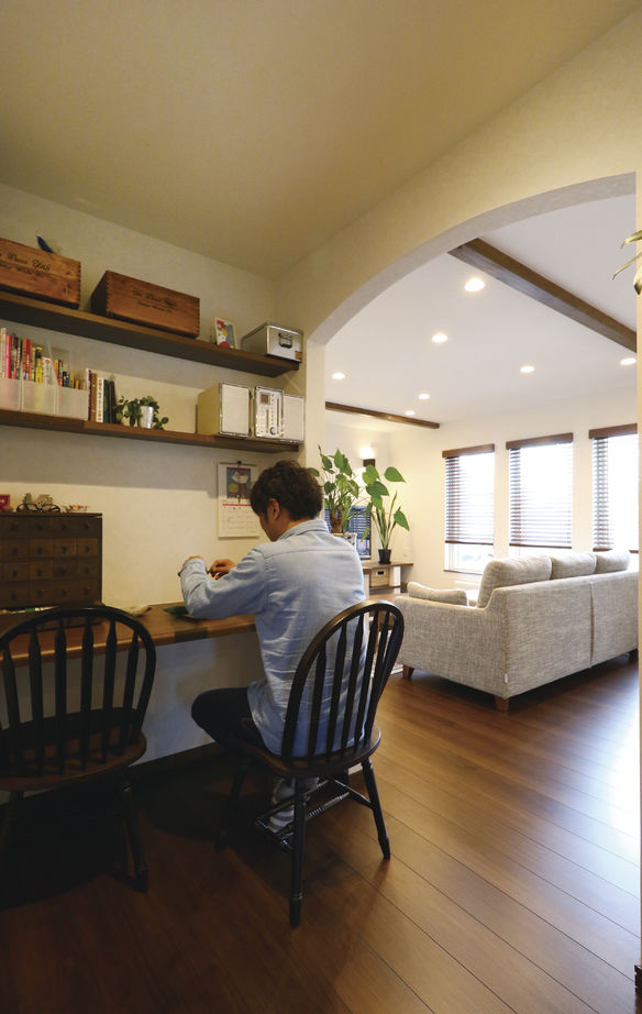 太平ホーム北海道 【2000-2500万円】こだわりはデザイン。Ｗ断熱で冬でも暖かいレトロモダンなお家の建築実例画像2