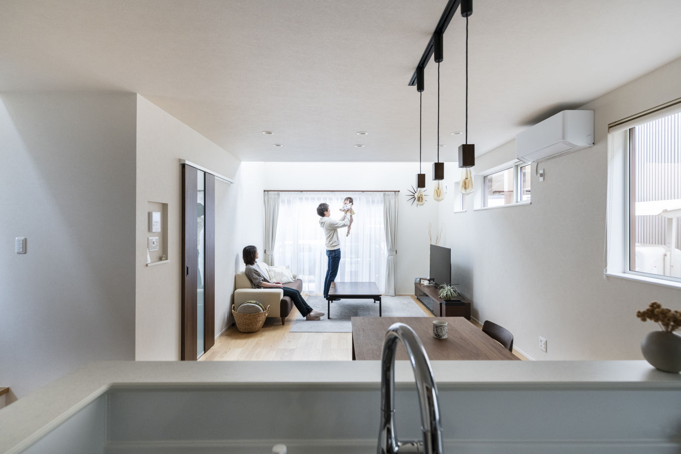 太平ホーム北海道 【2000～2500万円/吹抜け/３LDK】日々の暮らしやすさにこだわった家族団欒な住まいの建築実例画像3