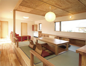 タツホーム　竜建 【間取り図有/本体価格1765万円/39坪】周辺環境に配慮した工夫で快適に暮らす、平屋のような和モダンの家の建築実例画像3