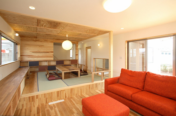 タツホーム　竜建 【間取り図有/本体価格1765万円/39坪】周辺環境に配慮した工夫で快適に暮らす、平屋のような和モダンの家の建築実例画像4