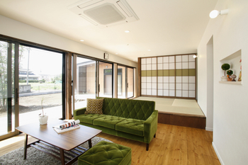 タツホーム　竜建 【間取り図有/本体価格1765万円/40坪】シンプルデザインでゲストをもてなす、平屋＋αの「招き、集う家」の建築実例画像4