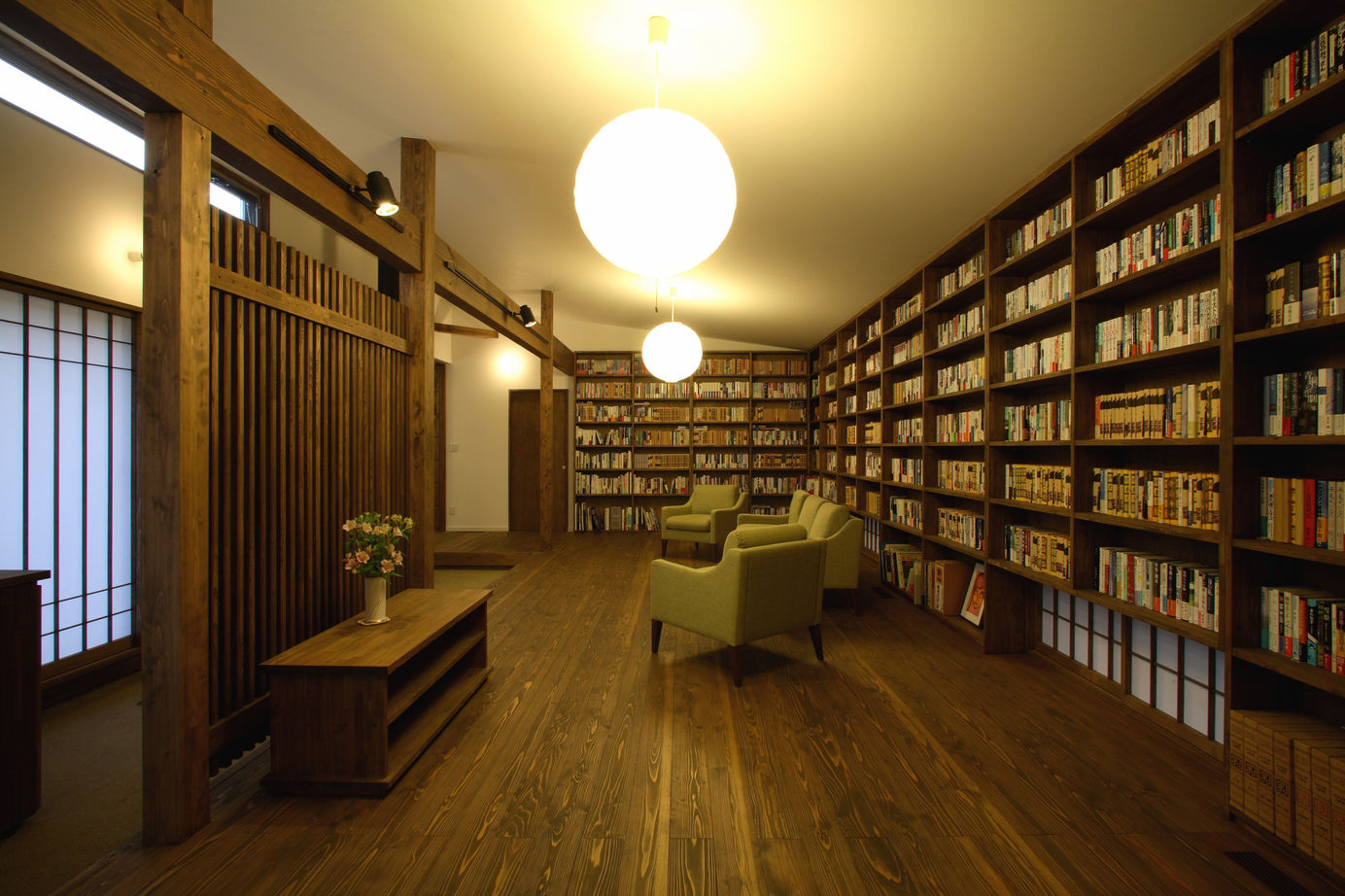 タツホーム　竜建 【平屋/間取り図有/本体価格1912万円/39坪】四季の移ろいを楽しむ。和モダンの「桜とモミジと図書ハウス」の建築実例画像6