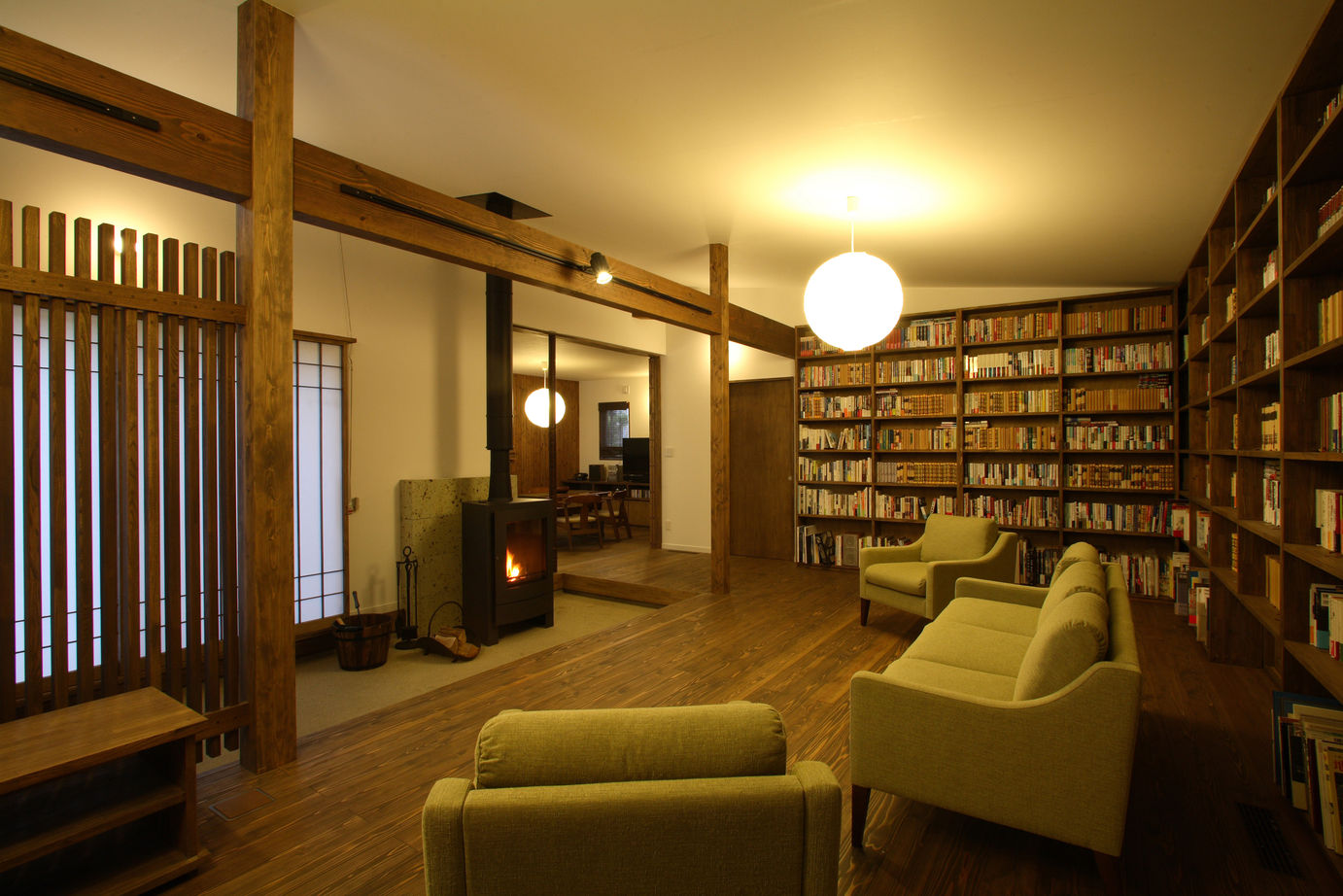 タツホーム　竜建 【平屋/間取り図有/本体価格1912万円/39坪】四季の移ろいを楽しむ。和モダンの「桜とモミジと図書ハウス」の建築実例画像7