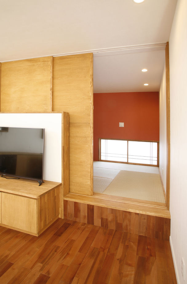 タツホーム　竜建 【1900万円/42坪/平屋】光と風を感じる暮らし。外と中の繋がりを生むウッドデッキのあるコの字型の家の建築実例画像7