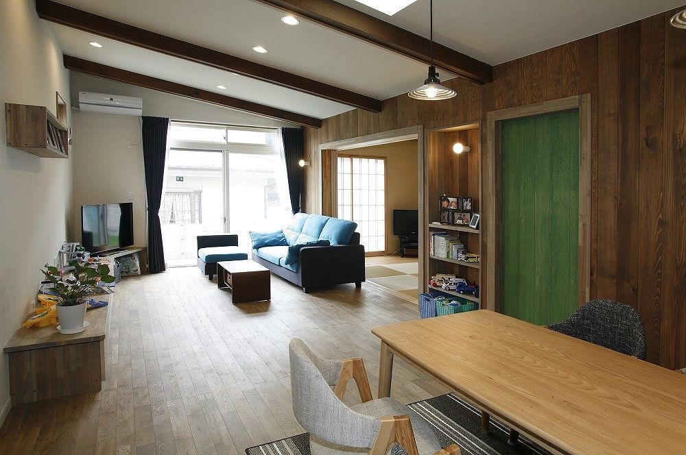 タツホーム　竜建 【1705 万円/約33坪】遊び心を大切にした設計に一目ぼれ。「らしさ」を追求した、青いガルバリウムの平屋の建築実例画像5