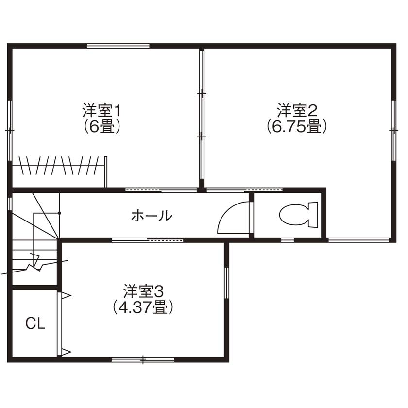 HOUSECODE(ハウスコード） [堺市/敷地約19坪/3階建て】白い塗り壁の家【間取り図あり】の間取り図（3LDK）3階