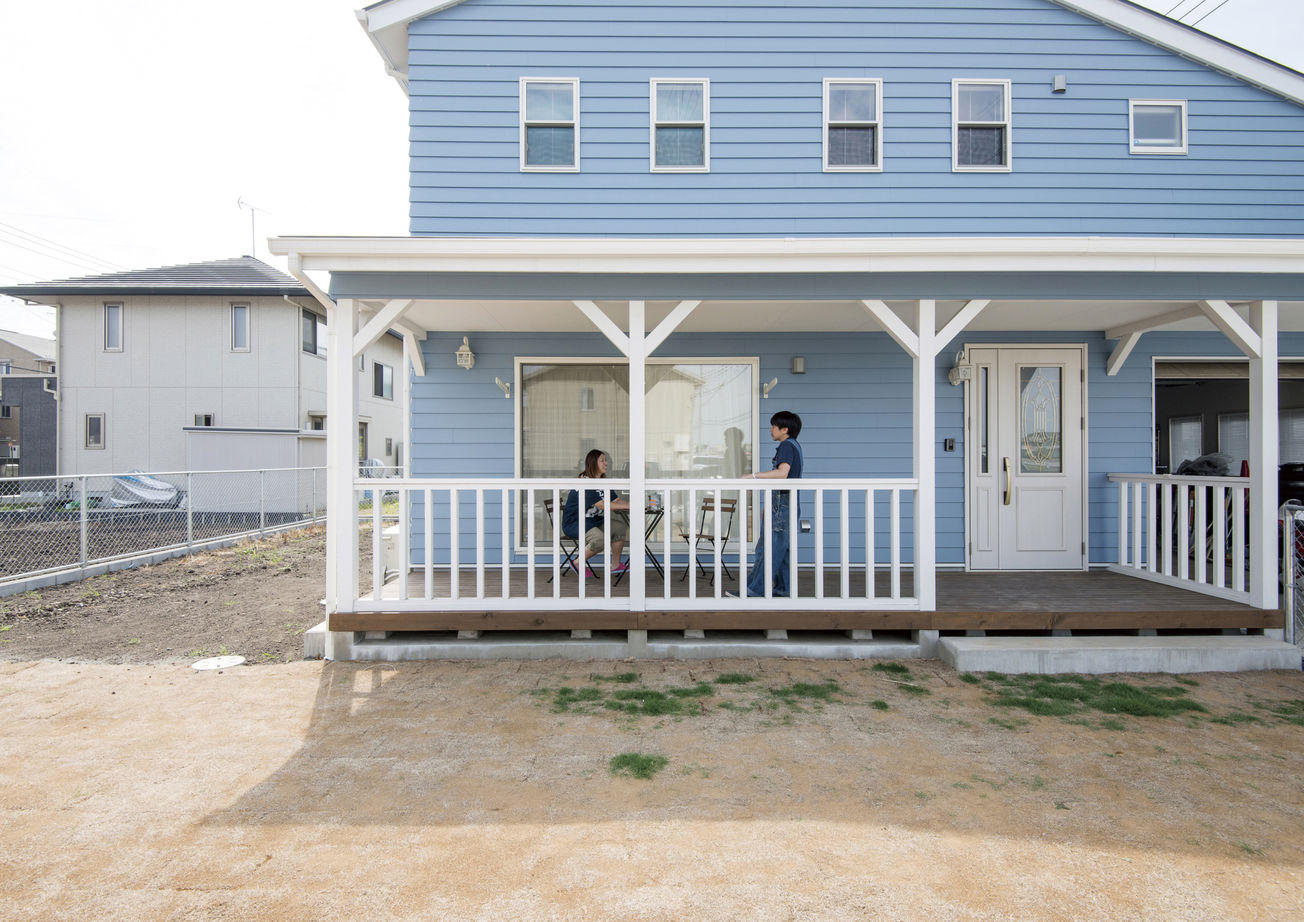 ホビースタイル　角屋工業 ガレージにバイク・スケートボード・プラモデルなど趣味を詰め込んだ　カバードポーチとらせん階段のある家の建築実例画像5