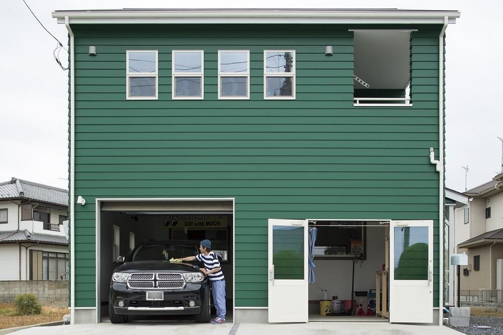 ホビースタイル　角屋工業 【2800万円】車やバイクを楽しむアメリカンガレージスタイルの建築実例画像2