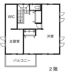 ホビースタイル　角屋工業 【2300万円】“可愛くて便利”が詰まった家の間取り図（2LDK＋土間収納）2階