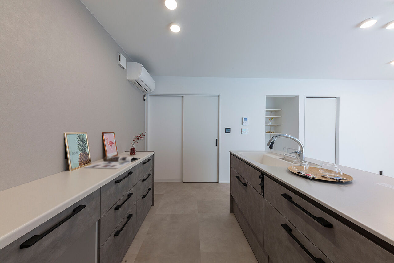 灯す家 【間取り図有｜約23坪｜平屋】外の視線をシャットアウトするプライベートテラスのある家の建築実例画像6