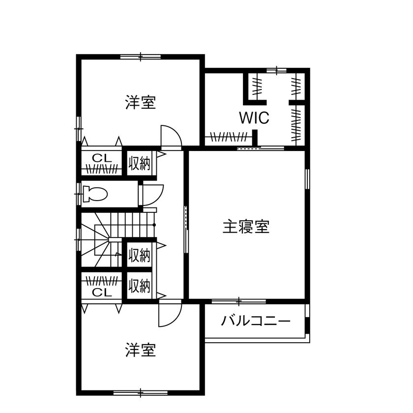 SEINO HOME（セイノーホーム） by 西濃建設 【岐阜/2000万円台/30坪台/間取り】南欧風の可愛らしいデザインに太陽光と耐震構造をプラスした高性能住宅の間取り図（3LDK）2階