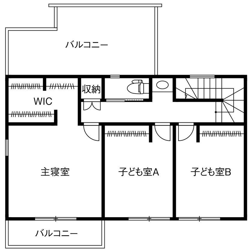 SEINO HOME（セイノーホーム） by 西濃建設 【岐阜/2000万円台/30坪台/間取り】ドラム演奏やゲームに没頭できる防音仕様の『趣味部屋』がある家の間取り図（4LDK）2階