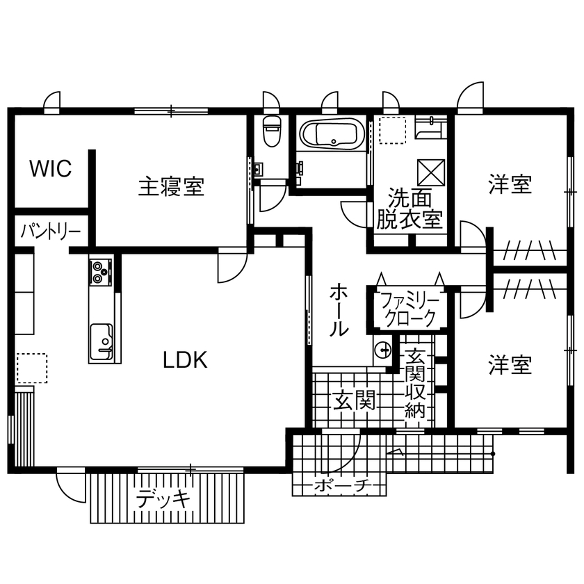 SEINO HOME（セイノーホーム） by 西濃建設  【岐阜/平屋/2000万円台/29坪/間取り】地元大手建設会社に任せて安心！災害に強くシンプルに暮らせる平屋 の間取り図（3LDK）1階