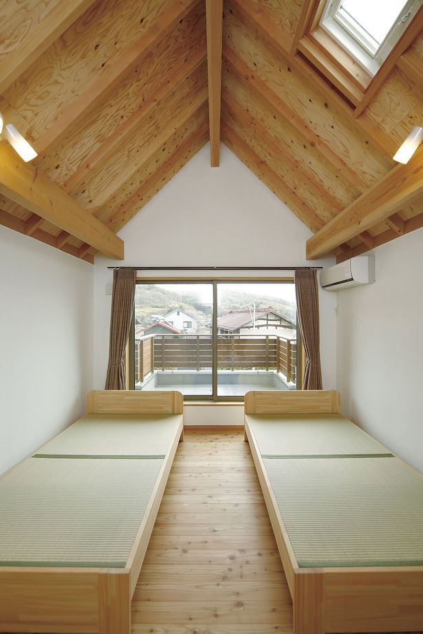 昭栄建設の注文住宅 【群馬県/3000万円台/建て替え/間取り図】薪ストーブと大屋根が印象的な空間を大胆に使う山小屋風の家の建築実例画像7