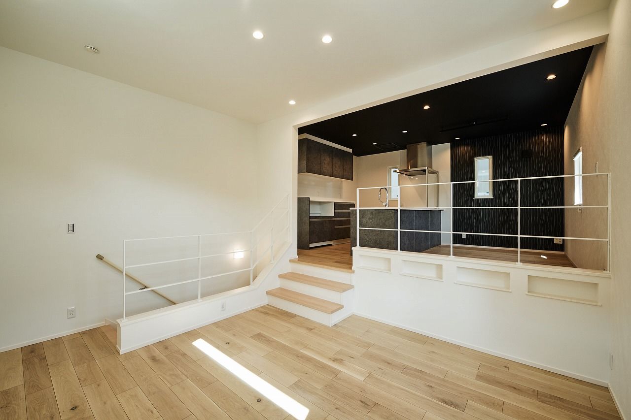 ダイケンアーキテクツ 家事をしていても家族を身近に感じる毎日。スキップフロアでつながる住まいの建築実例画像3