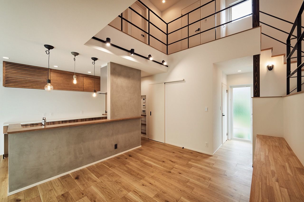 ダイケンアーキテクツ 遊び心と実用性を兼ね備えたスキップフロアの家の建築実例画像5