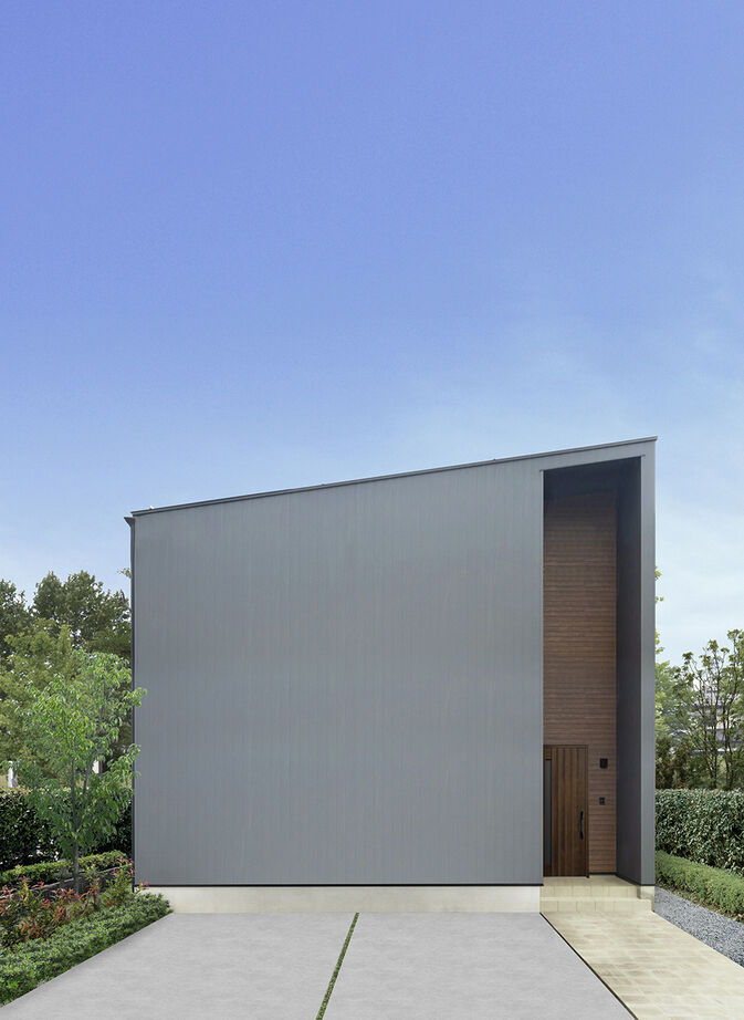 ４u DESIGN HOUSE（フォーユーデザインハウス） 【高山市｜2000万円台｜30坪台】鉄骨のストリップ階段と梁で黒を効かせた家事ラク間取りのかっこいい家の建築実例画像2