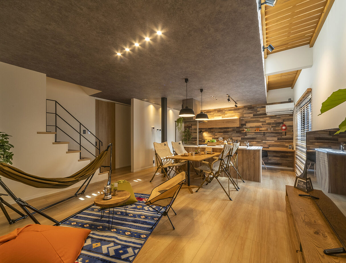 ４u DESIGN HOUSE（フォーユーデザインハウス） 【高山市｜2000万円台｜29坪】アウトドア好き必見！家の中でもキャンプ気分になれるオシャレで楽しい家の建築実例画像2