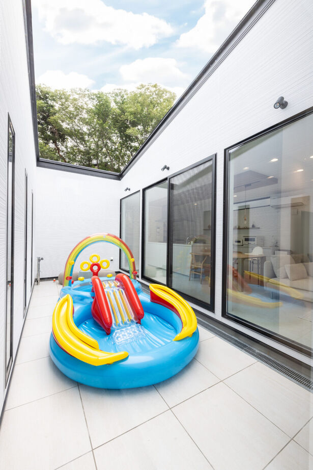 東海住宅　エンジョイホーム 平屋｜中庭｜ロの字｜ゆったりLDK｜プライバシーと開放感を両立した家族でくつろげる住まいの建築実例画像6