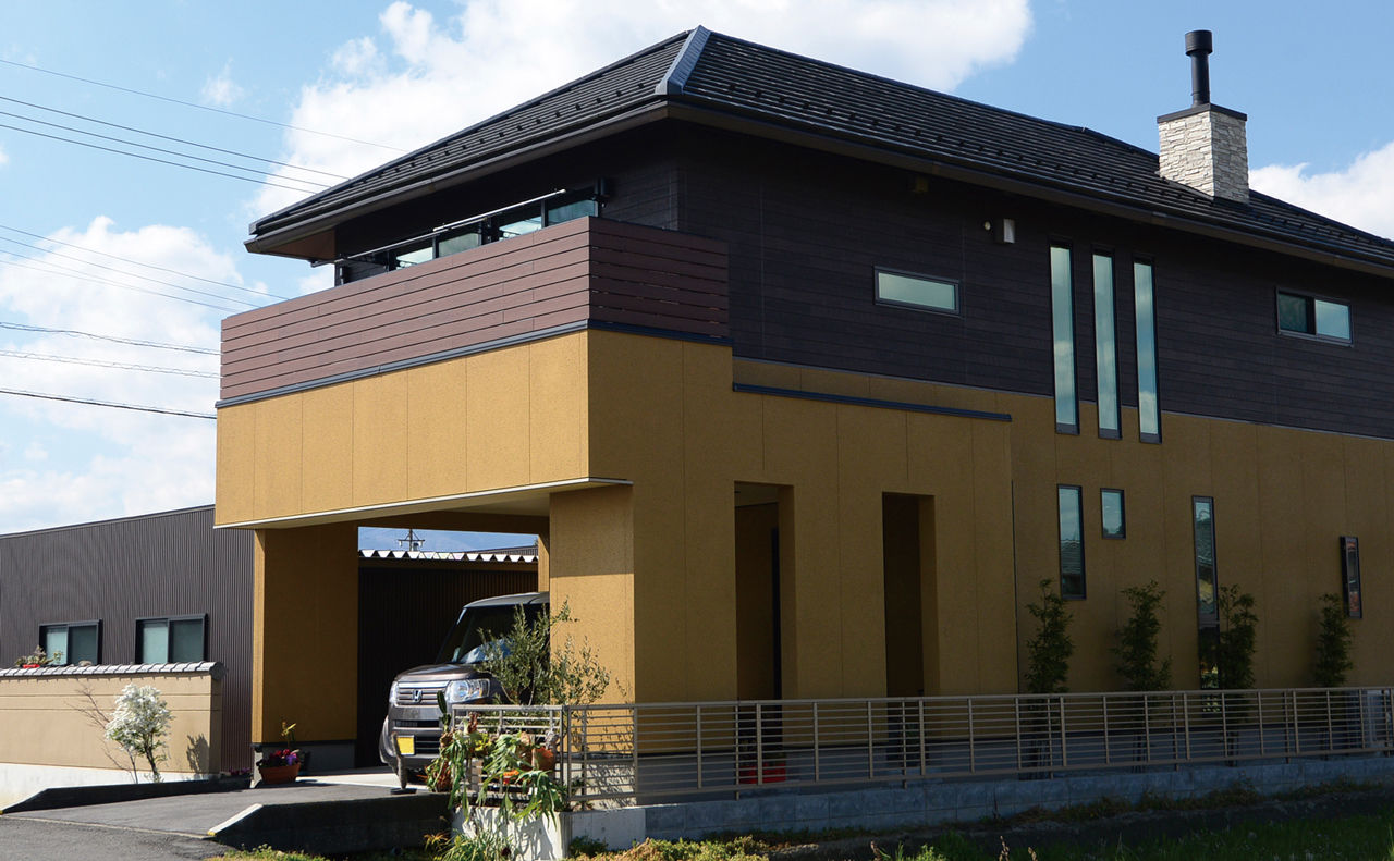 矢橋林業　矢橋の家 【2000万円台/和モダン/ビルトインガレージ】１階２階にLDK分離した間取り 互いに好きな事をして過ごせる家の建築実例画像2