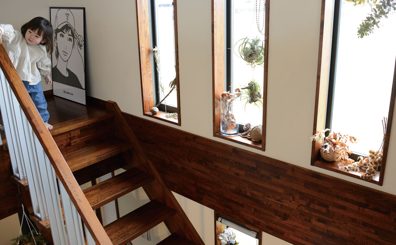 矢橋林業　矢橋の家 【2000万円台/和モダン/ビルトインガレージ】１階２階にLDK分離した間取り 互いに好きな事をして過ごせる家の建築実例画像7