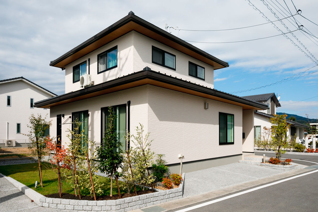 矢橋林業　矢橋の家  【2000万円台/4LDK/平屋風/注文住宅/間取り図】家事ラクな家。廊下やドアを減らしてコストダウンに成功！ の建築実例画像2