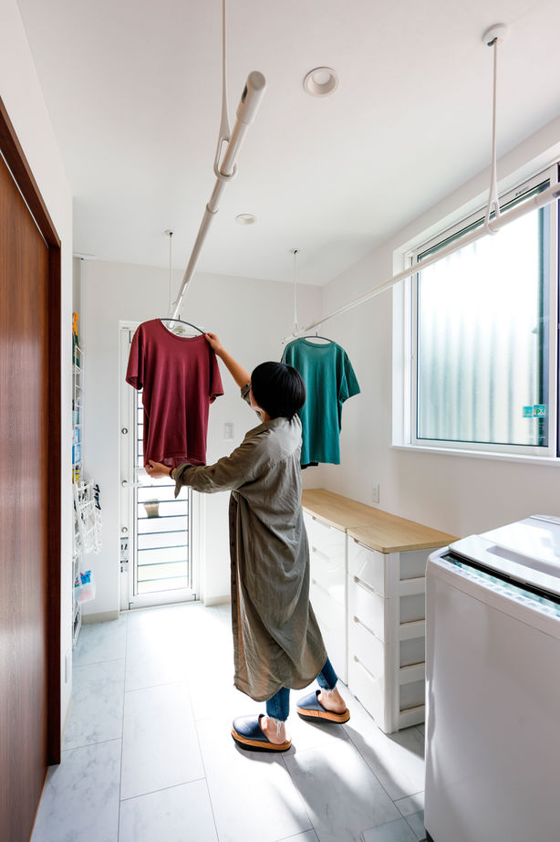 矢橋林業　矢橋の家  【2000万円台/4LDK/平屋風/注文住宅/間取り図】家事ラクな家。廊下やドアを減らしてコストダウンに成功！ の建築実例画像4