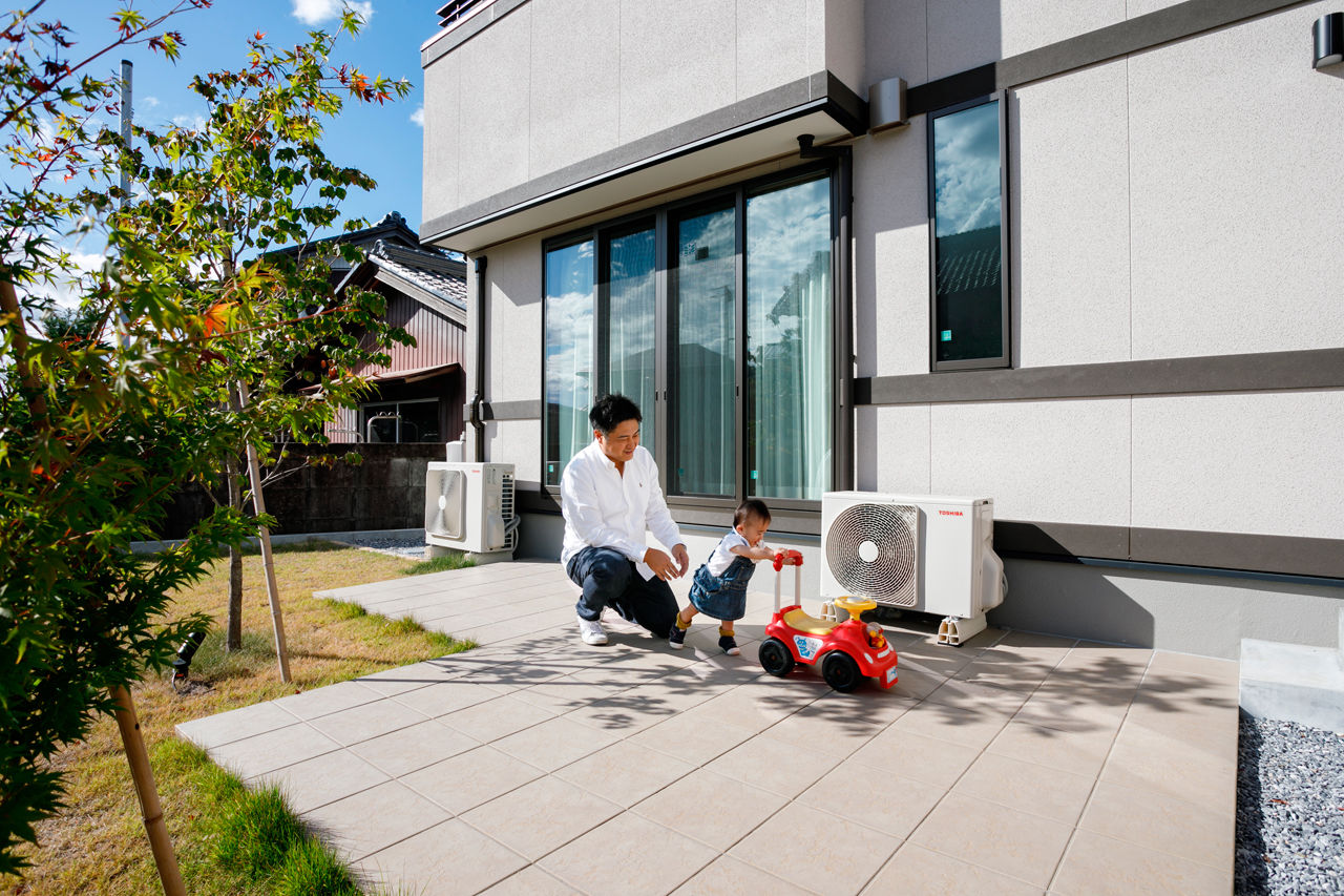 矢橋林業　矢橋の家 【3000万円台/4LDK/50坪台/間取り図】木と石と土のクラシカルな佇まい。家事ラクも叶えた洋風モダンな家の建築実例画像4