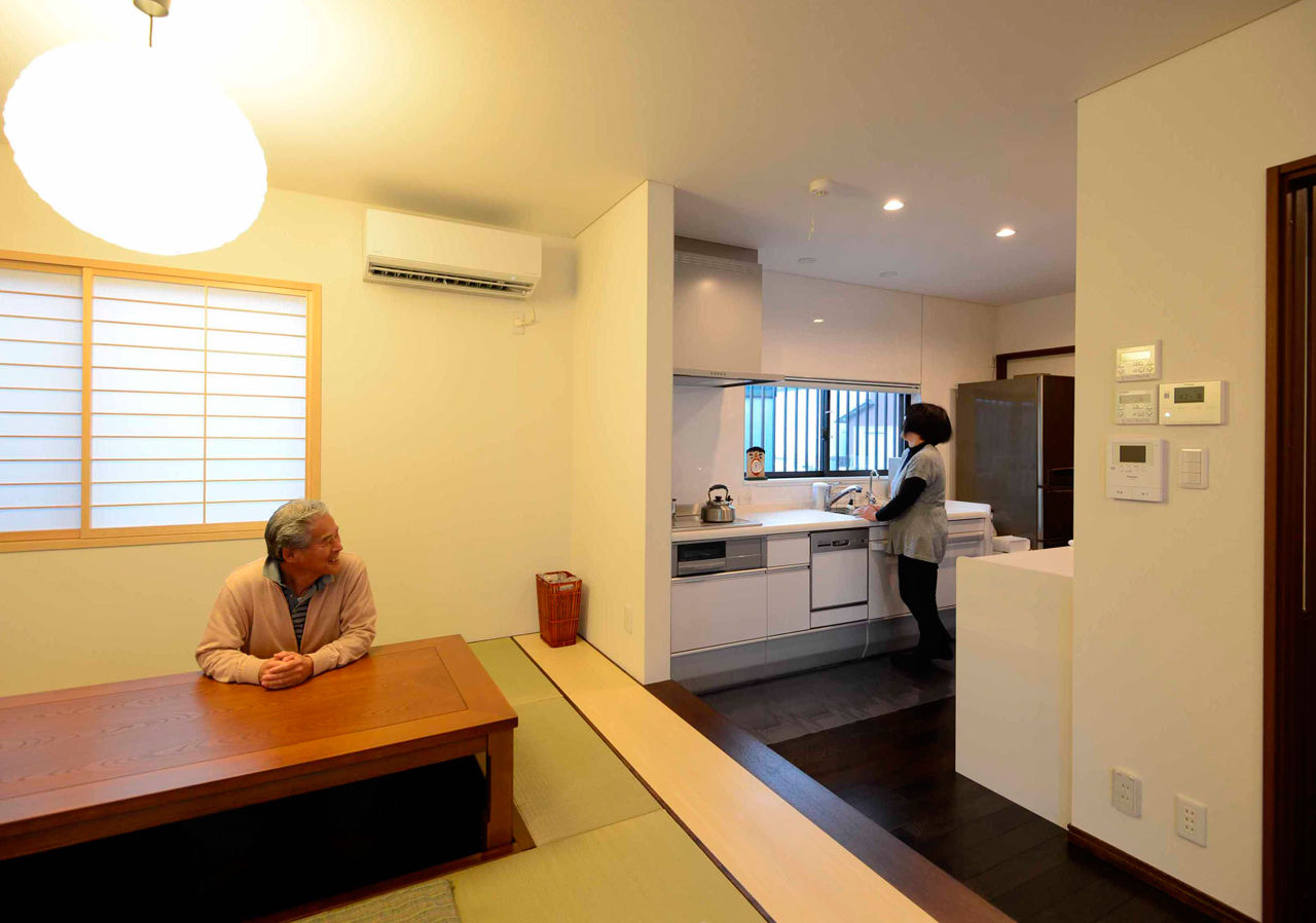 矢橋林業　矢橋の家 【2000万円台/平屋/和モダン/間取り図】掘りごたつのダイニングでほっこり。60代夫妻の「これからの家」の建築実例画像6