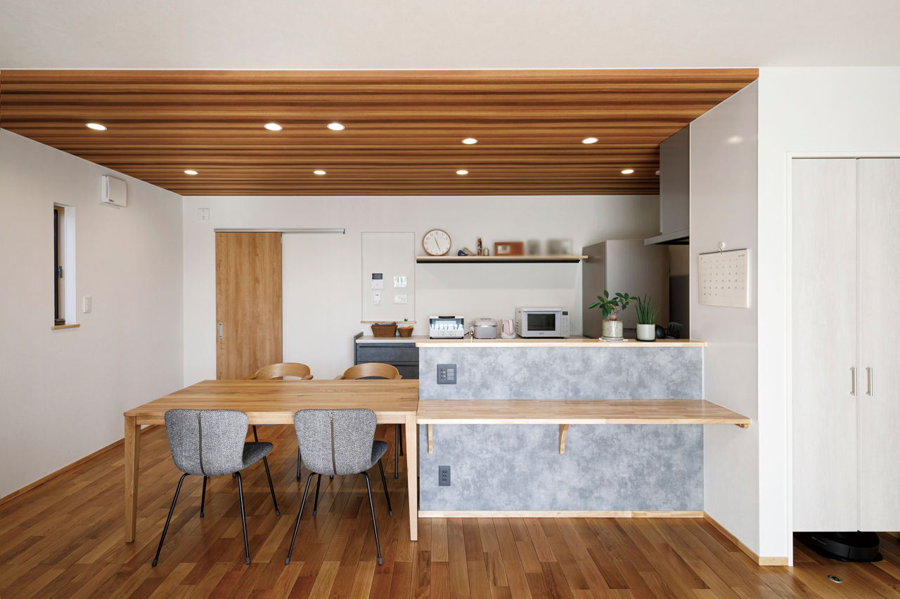 矢橋林業　矢橋の家 【2000万円台/30坪台/3LDK/駐車スペース/間取り】廊下を減らしてリビング広々！収納たっぷりの家事ラクな家の建築実例画像3