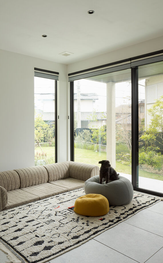 スタジオカーサ　一級建築士事務所 【5120万円/48坪/移住】木×ガラスブロック×タイルなど異素材をMIXした空間。全館空調も心地よさをプラスの建築実例画像9