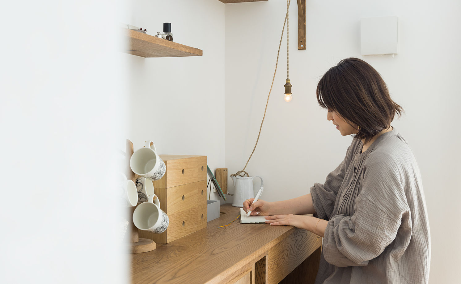 スタジオカーサ　一級建築士事務所 【3000万円/34坪/吹抜けリビング】自分らしくいられる心地よい空間。大切にしたい「丁寧な暮らし」を形にの建築実例画像5