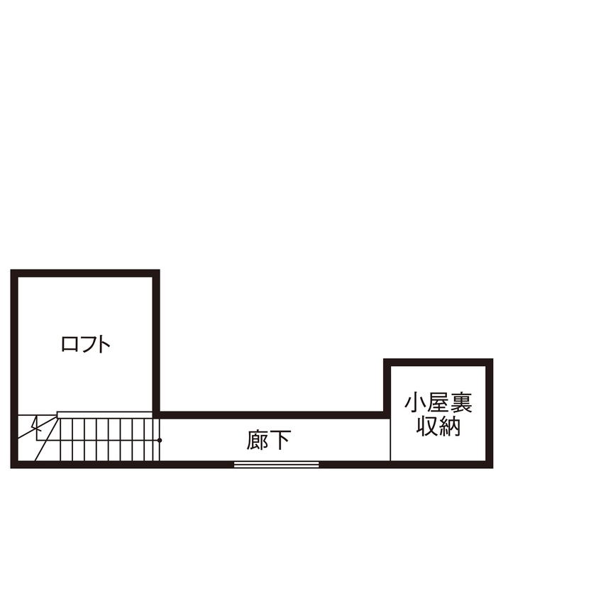 つくみホームズ 【横浜市/30坪台/3000万円台/間取り図有】人も猫もみんなが快適に暮らせる、ロフト付き2階リビングの家の間取り図（3LDK）ロフト