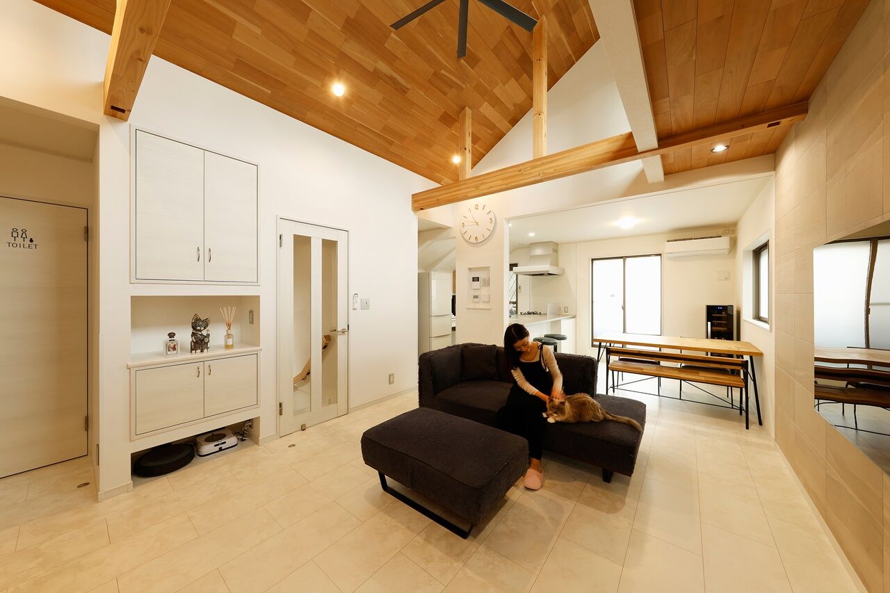 つくみホームズ 【横浜市/30坪台/3000万円台/間取り図有】人も猫もみんなが快適に暮らせる、ロフト付き2階リビングの家の建築実例画像3