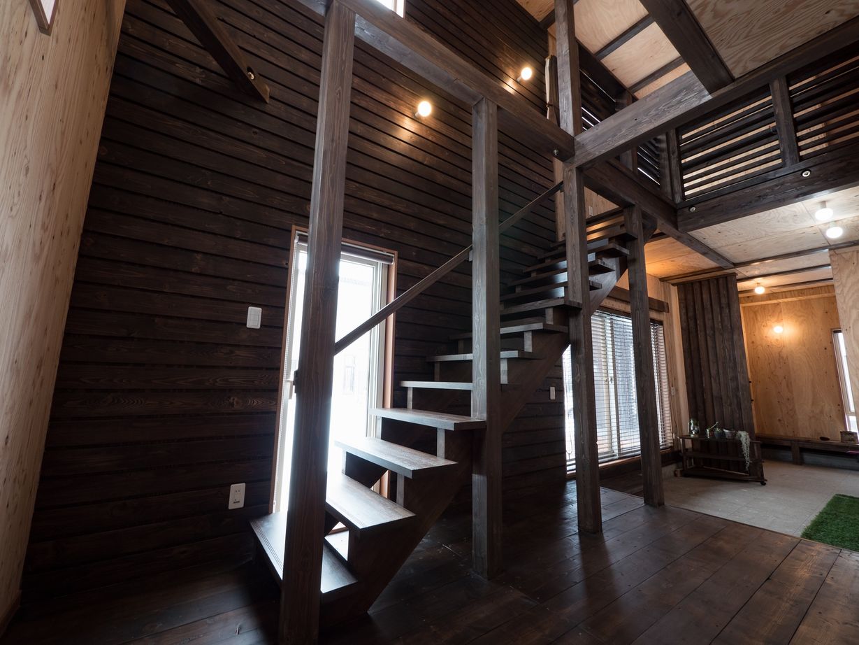 晃和住宅 【石狩市×3LDK×吹抜】いつもキャンプ帰りのような気分で住める、木を活かした土間のある家の建築実例画像3