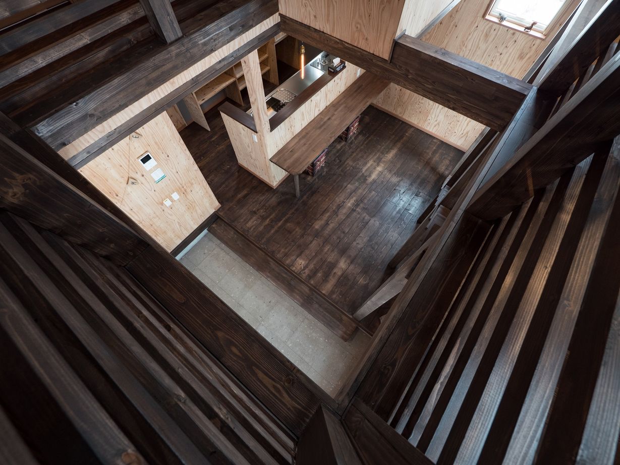 晃和住宅 【石狩市×3LDK×吹抜】いつもキャンプ帰りのような気分で住める、木を活かした土間のある家の建築実例画像4