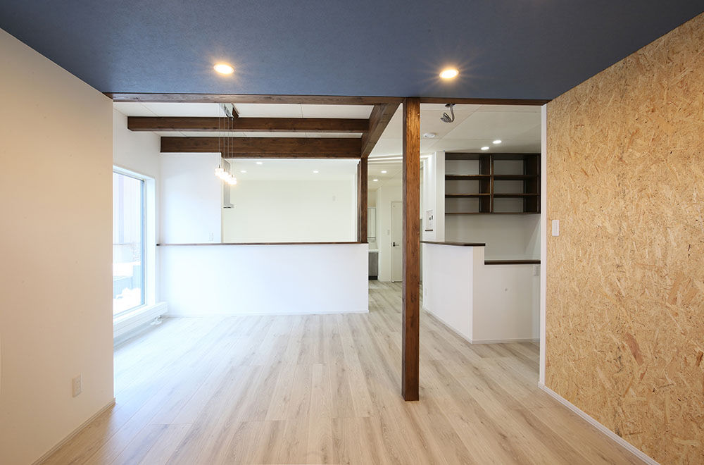 晃和住宅 【札幌市/4人家族/ウッドモダン】ランニングコストを抑えつつ、空間設計を大切にした開放的な木の家の建築実例画像3