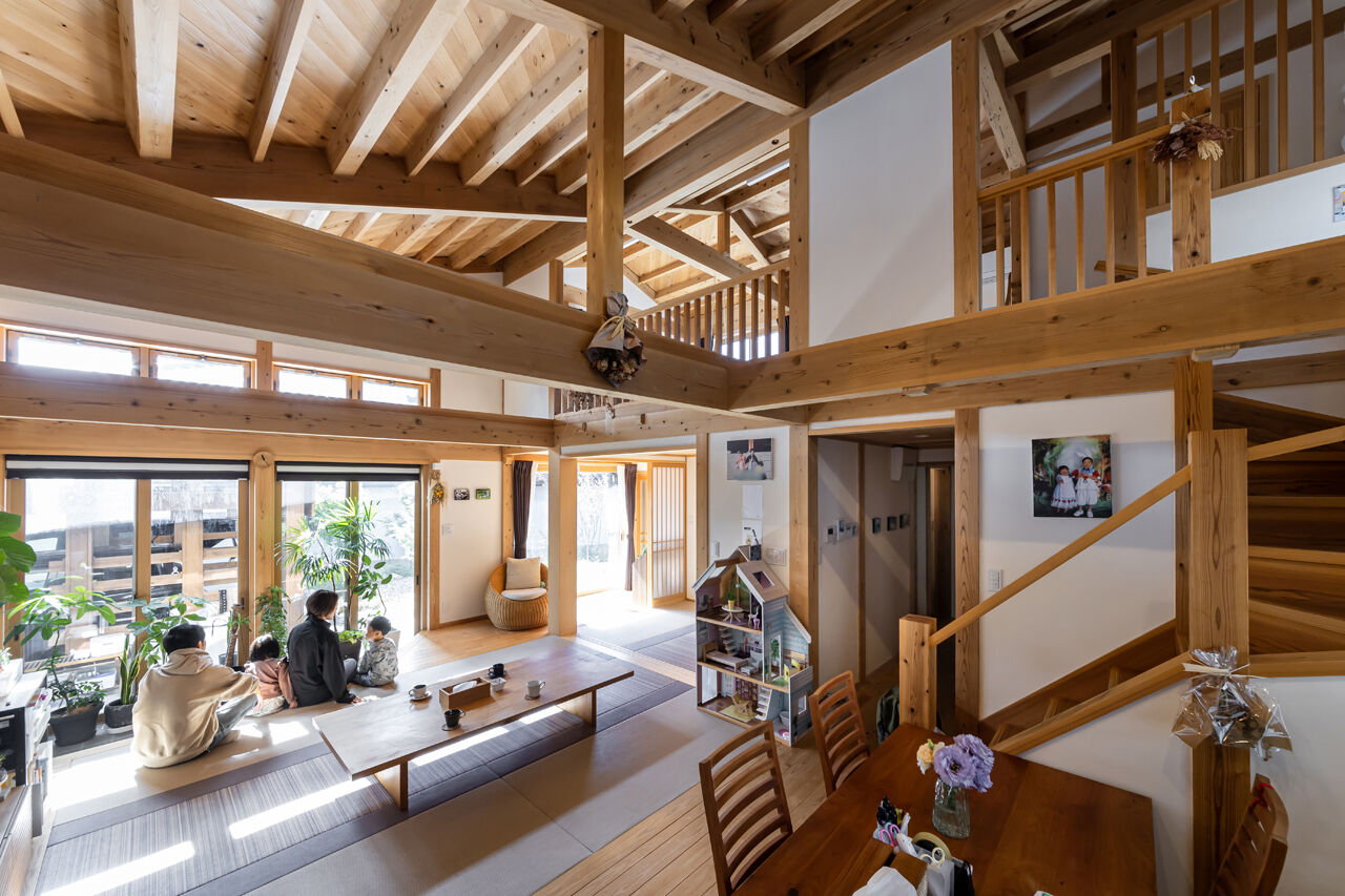 佐七建設 【3LDK/34.5坪/平屋ライク】畳の感触と子どもの笑い声が、暮らしに交差する。畳リビングのぬくもりの家の建築実例画像5