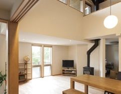 斉藤工務店 【2000万円台/3人家族/4LDK/平屋ベース36坪2階建】家族の時間をはぐくむ どこにいても繋がるリビングの建築実例画像10