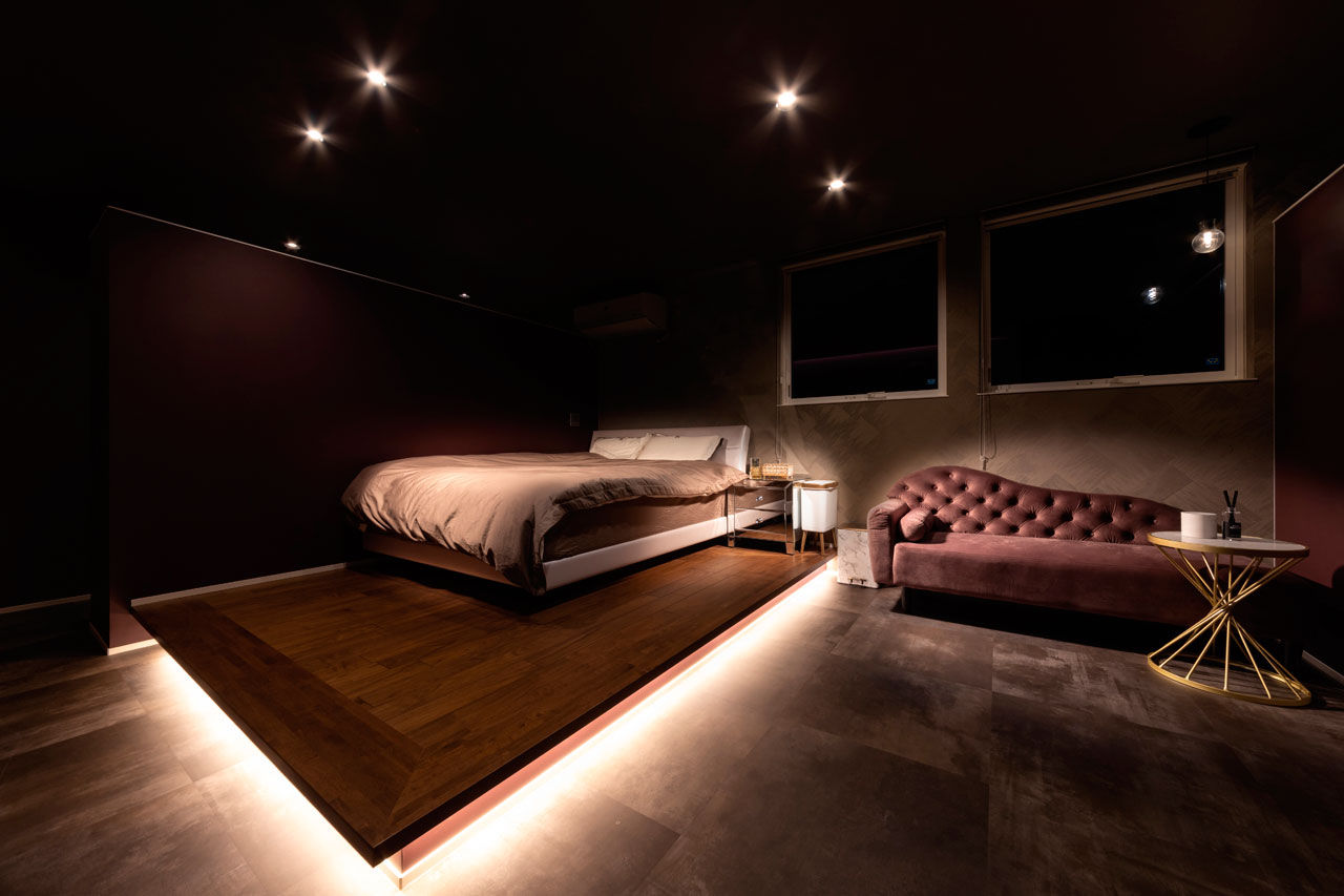 vacances東海 by stylecasa 【2階リビング×48坪】ハイブランドのショールームのような華やぎと、リゾートの寛ぎをともに愉しむ邸宅の建築実例画像8