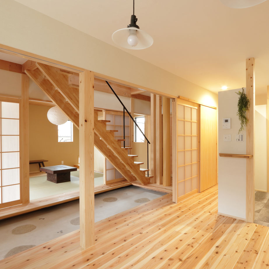 アトリエ・クラッセ 一級建築士事務所 京都・宇治 │2000万円台　玄関土間を中心に居住空間が広がる！おしゃれで和の風情漂う家【間取り図有】の建築実例画像4