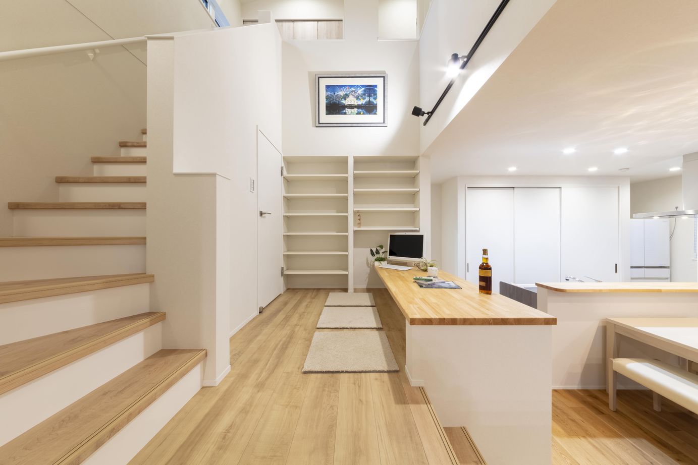 クリ英ター永和 【スキップフロア/2000万円台/37.2坪】シンプルなワンフロアでストレスフリーな暮らしの建築実例画像3