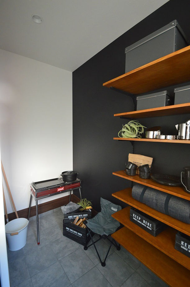 ユニバーサルホーム 【ブルックリンスタイル／吹き抜け／パティオ】暮らしの中心にパティオのあるブルックリンスタイルの家の建築実例画像6