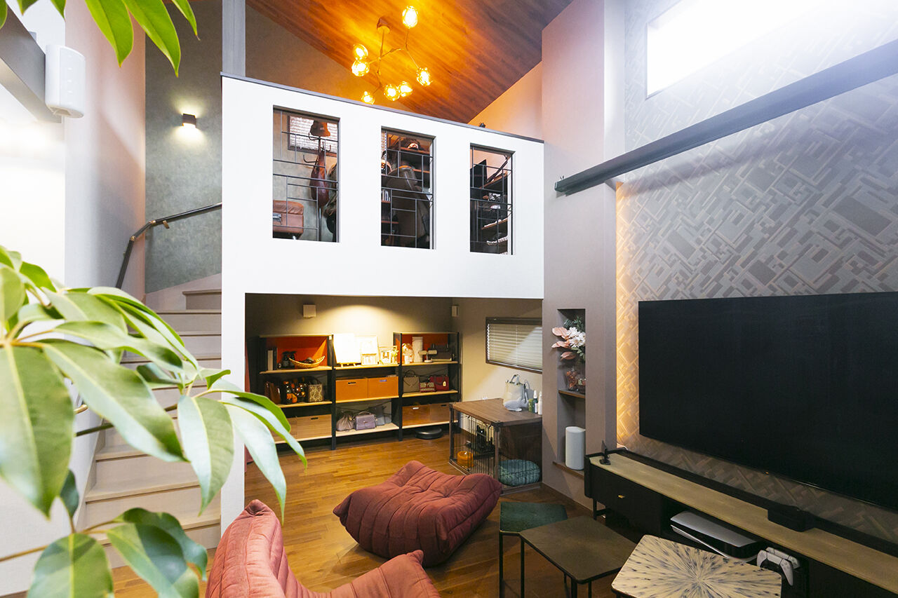 ユニバーサルホーム 【平屋／ペット／スキップフロア／間取図】愛犬との理想的な暮らし。タイルデッキ＆ドッグランのある家の建築実例画像4