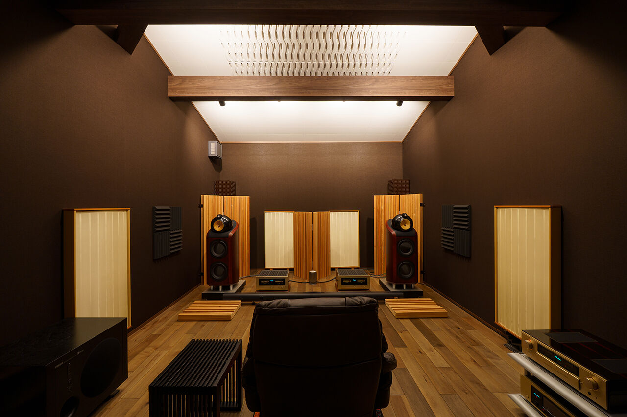 ユニバーサルホーム 【平屋／家事動線／趣味／間取図】天体観測やオーディオなど趣味をとことん楽しむ、終の棲家としての平屋の建築実例画像2