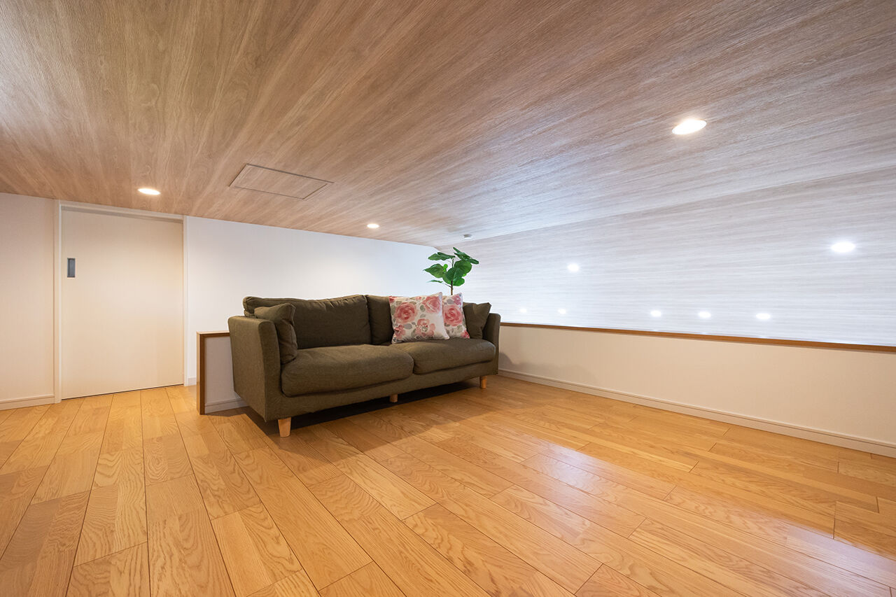 ユニバーサルホーム 【2000万円台／平屋／勾配天井／間取図】夫婦にとって気持ちいい！快適+安心、収納上手なロフト付き平屋の建築実例画像7