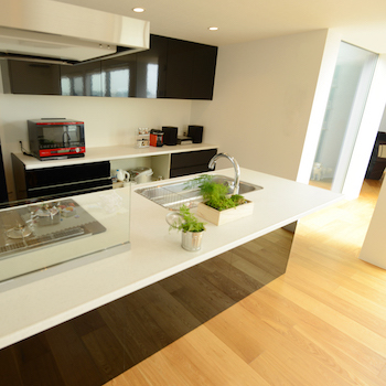 一級建築士事務所　ビー・ツー 【ペット/変形地/スケルトン階段】リビングとつながるバルコニー。景色を楽しむ段差の少ない回遊性のある家の建築実例画像4